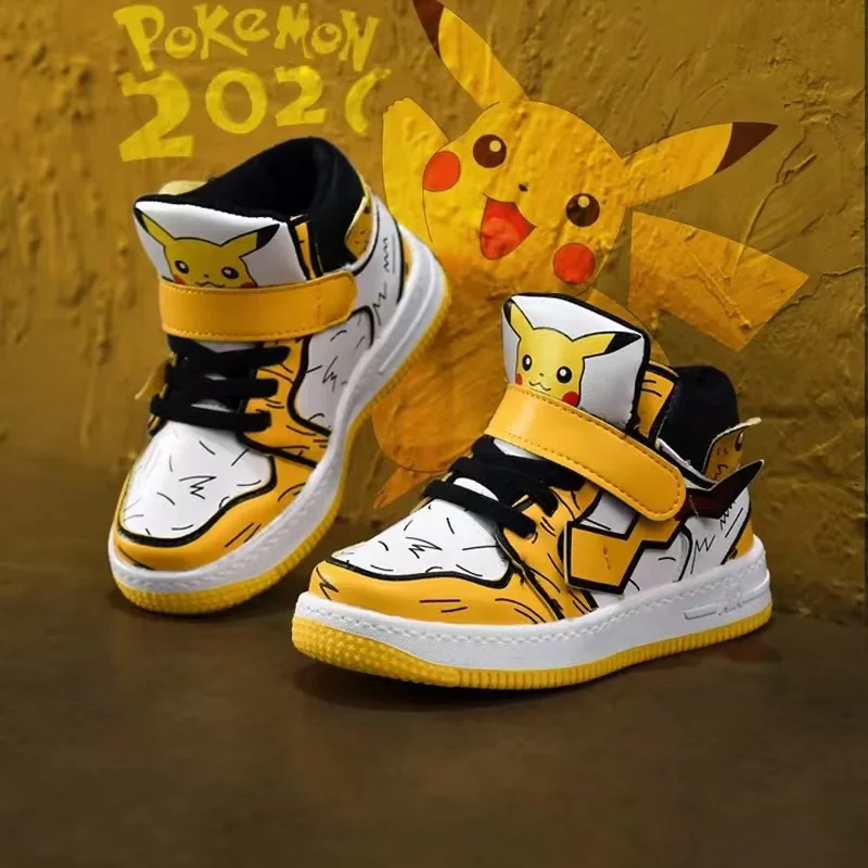 

Pokemon Pikachu cosplay sneakers children's outdoor sports shoes boys and girls soft bottom casual running shoes