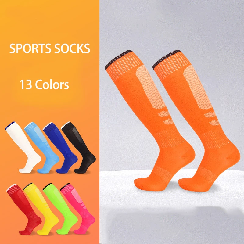 Thin Section High Training Soccer Socks Summer men's non-slip Long Ball Socks children's knee-high Sports Socks Men Futebol