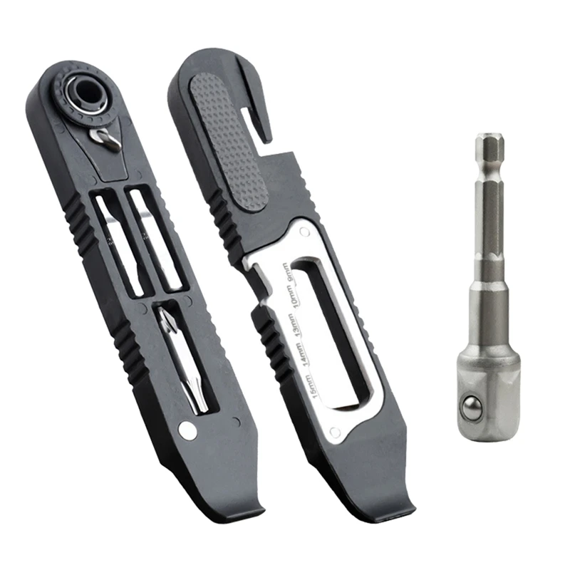 

Многофункциональный инструмент для ремонта велосипедов, комбинированный гаечный ключ с храповым механизмом, для дорожных велосипедов, кол...