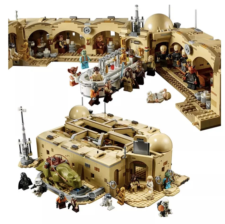 

3187PCS Star Mos Eisley Bistro Cantinaed 75290 Wars The Rise of Skywalker Building Blocks Star Series War Toys Children Gift