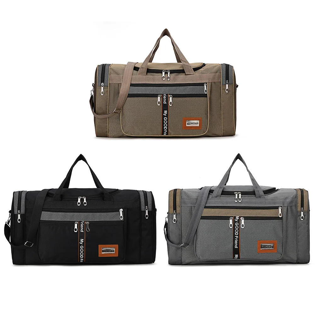 

Oxford Fitness Bag Large Capacity Yoga Sports Backpack Multifunctional Wear-resistant Adjustable Strap with Zipper for Men Women