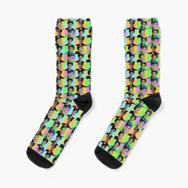 

Jessica Fletcher Pop Art Murder She W Crew Socks Ladies Breathable Autumn Cotton Sports Women Best Cartoon Mens Black