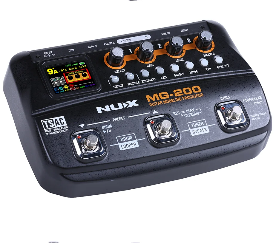 

NUX MG-200 Top-selling Guitar Modelling Processor Multi Guitar Effect