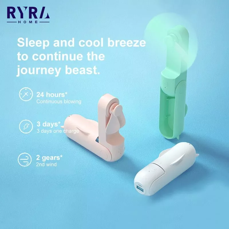 

Новый портативный ручной мини-вентилятор, перезаряжаемые бесшумные карманные мини-вентиляторы для охлаждения, ручной Eventail с светильник ки...