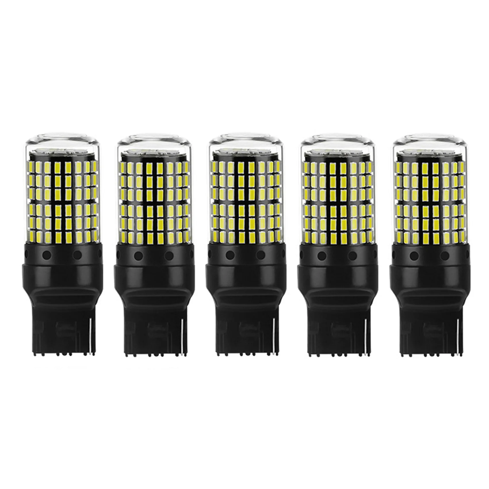 

5 шт. светодиодные лампы 7440 W21W T20 WY21W LED 144Smd Canbus сигнал поворота автомобиля фсветильник заднего хода
