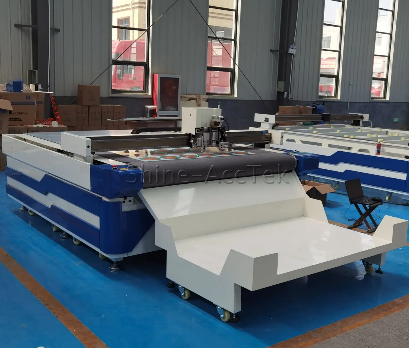 Leather Floor Printed Carpet Coil Mat Fabric Curtain Zebra Blinds Roller PVC Rubber Yoga Oscillating Knife CNC Cutter