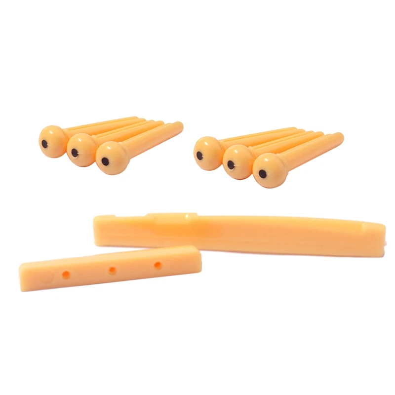 

Струна для акустической гитары, пластиковая мостовая штифт, седельная гайка, набор аксессуаров для музыкальных инструментов