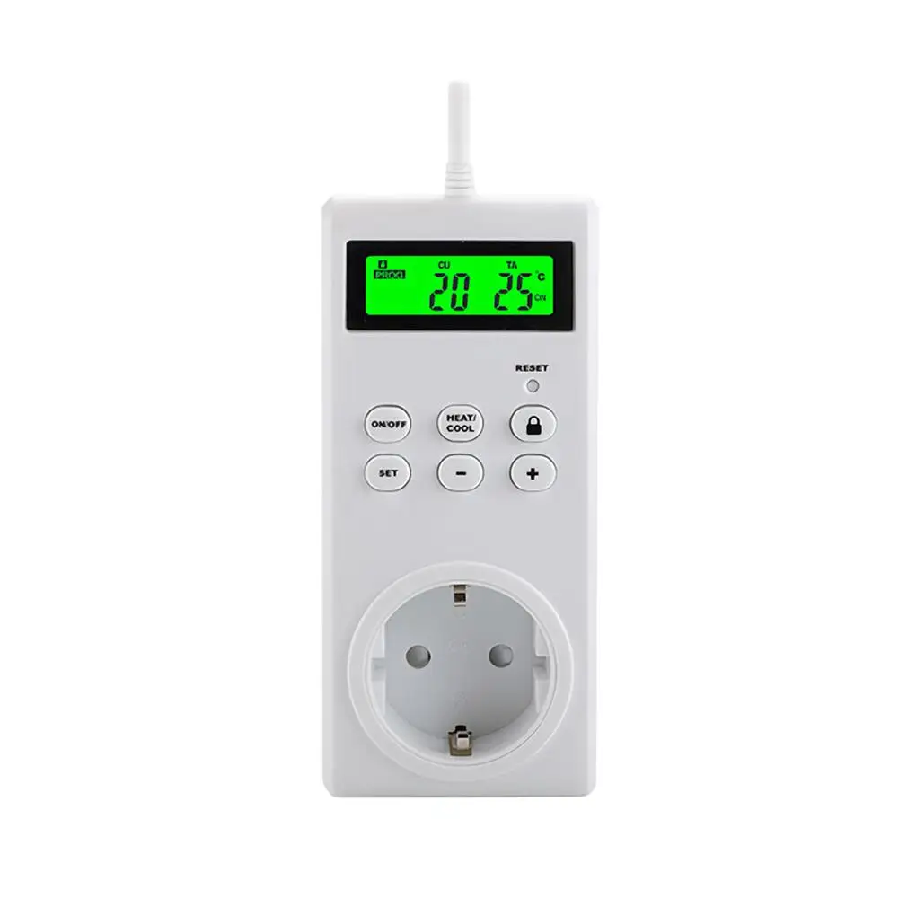 

Thermostat Programmable Temperature Controller Wireless Precise Outlet