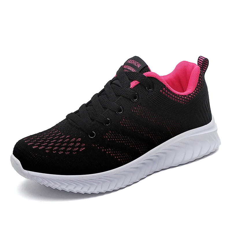 ZHENZU New Size 35-42 Womens Lightweight Black Sneakers Outdoor Sports Breathable Mesh Running Shoes Trainers zapatos deportivos
