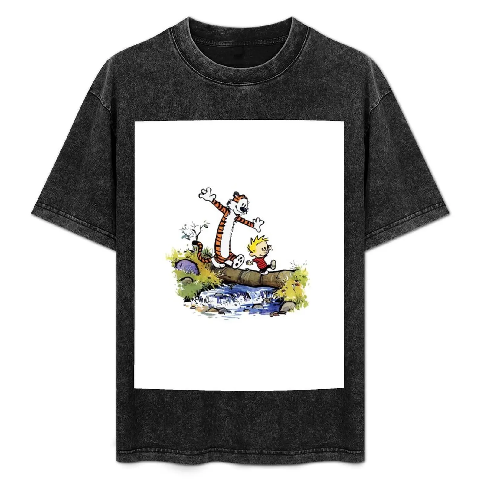 Забавная футболка с изображением кальвина и хоббов модные рубашки для мальчиков
