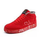 Текстильные зимние ботинки, женские кроссовки, новинка 2021, меховые зимние ботильоны, мужская повседневная спортивная обувь унисекс, Женская корзина