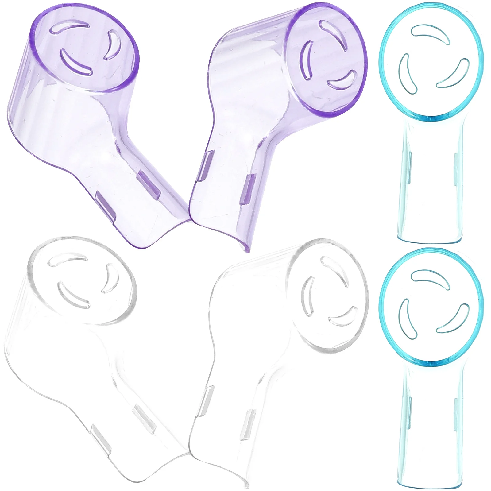 

6 Pcs Tooth Brush Caps Cases Household Covers Travel Covering Plastic Accessories Electric