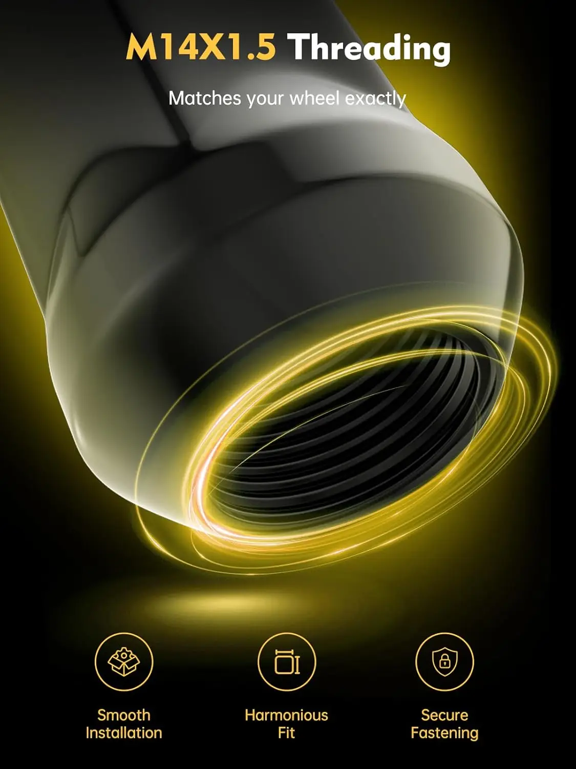 MIKKUPPA 24 шт. M14x1 5 узкие гайки с проушинами-3/4 дюйма шестигранные высота 1 8 ширина 0 9