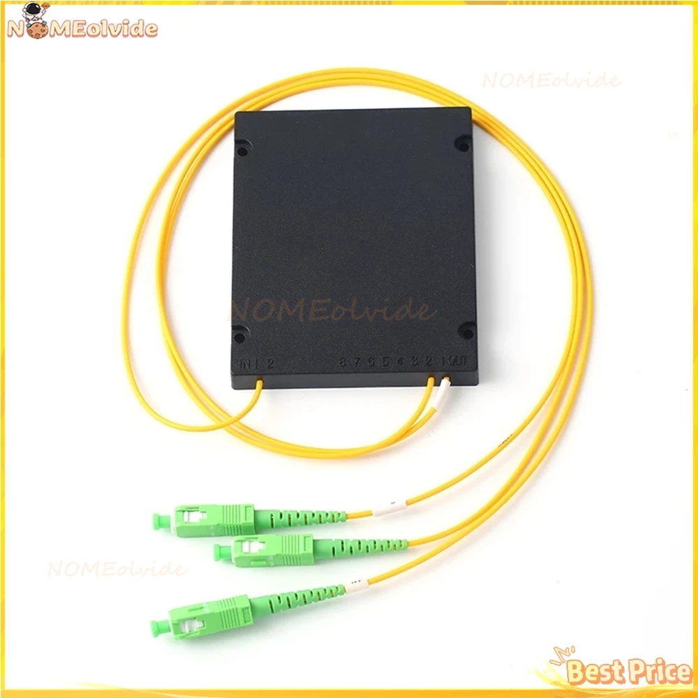 

SC APC 1X2 ПЛК оптоволоконный разветвитель с разъемом SC APC для FTTH 1 точка 2 кассета оптический разветвитель высокая точность