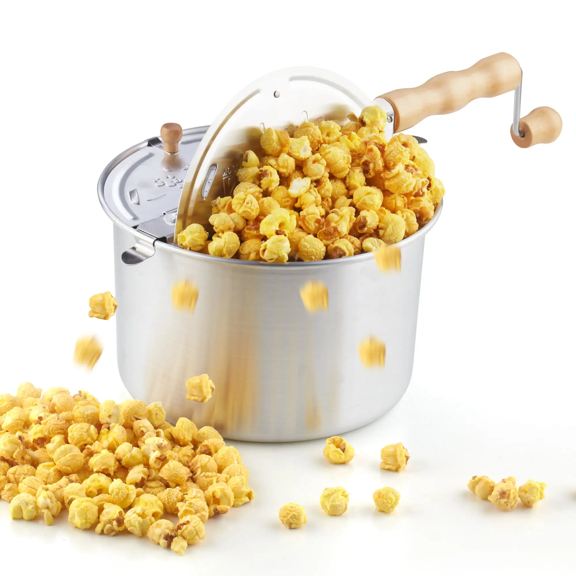 

02626 6 Quart Aluminum Popcorn Popper, Silver