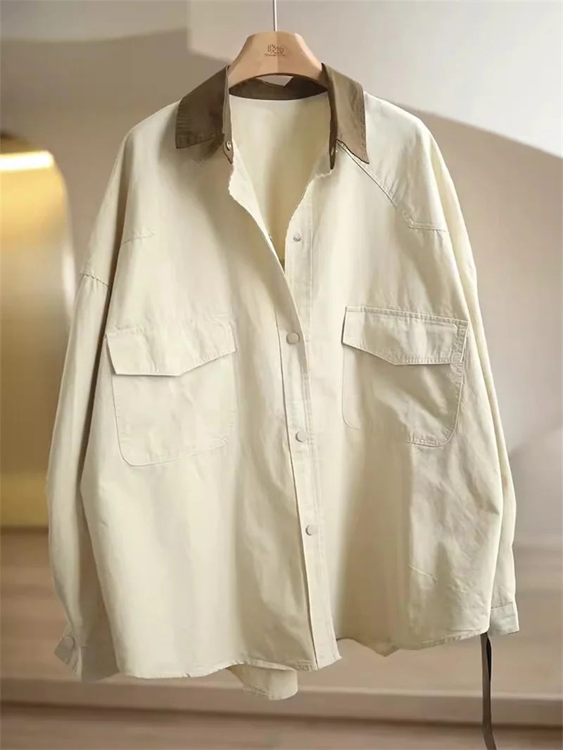 Осень 2024 темпераментная Корейская фотография средней длины свободный