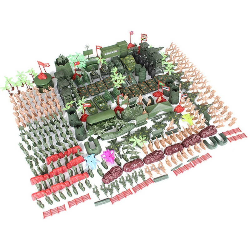 

325 Pcs/Set 5Cm Soldiers Figurine Sand Table Accessories,Mini Soldier Figures Set Soldiers Action Figures Sand Table Toy