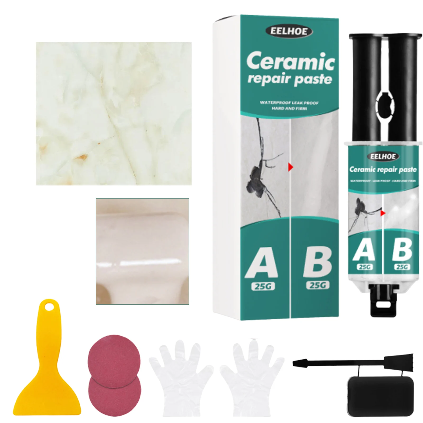 

Паста для ремонта керамической плитки, набор для ремонта плитки и керамики, для ванной комнаты