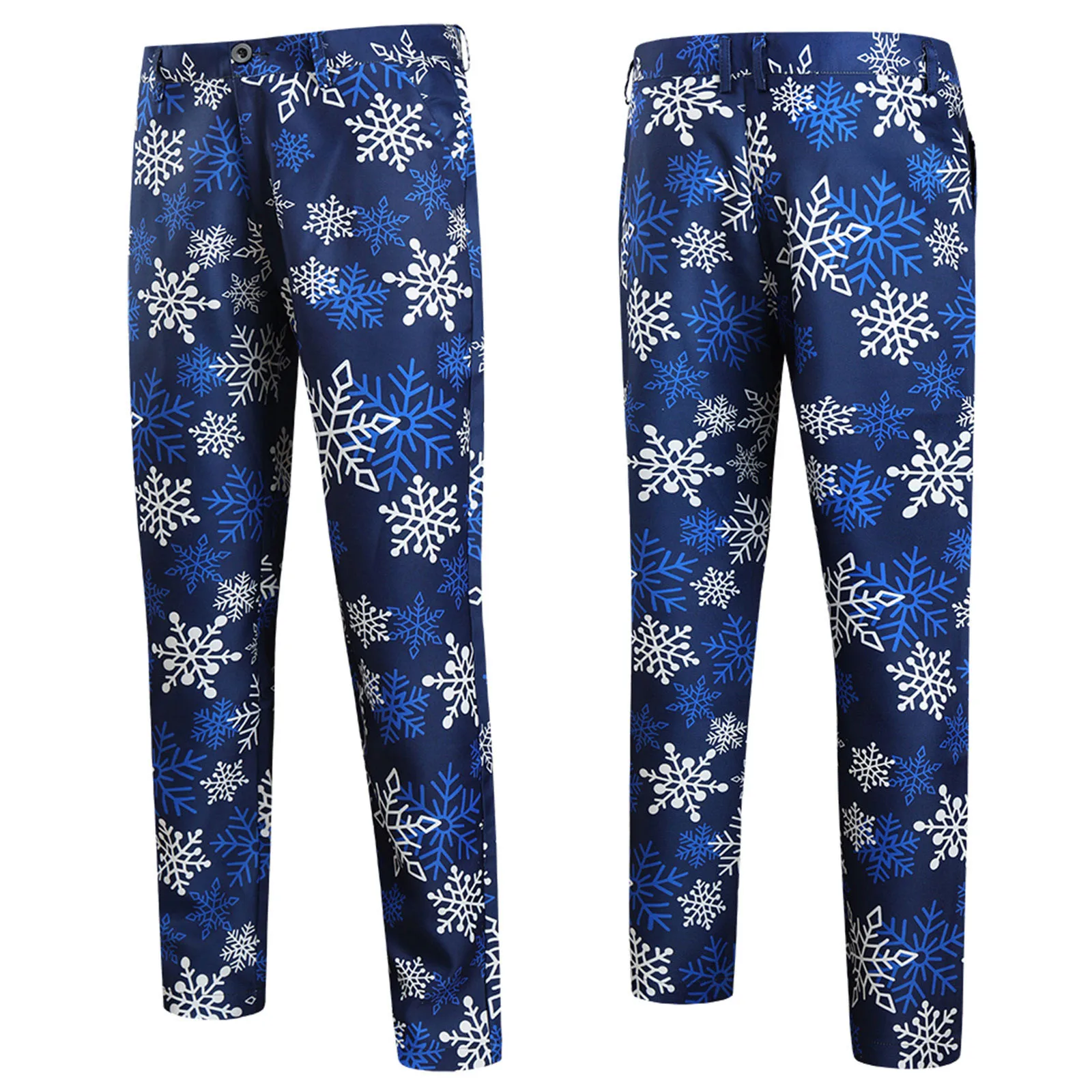 

Men's Fashion Casual Christmas Printed Suit Trousers Pants Western-style Clothes