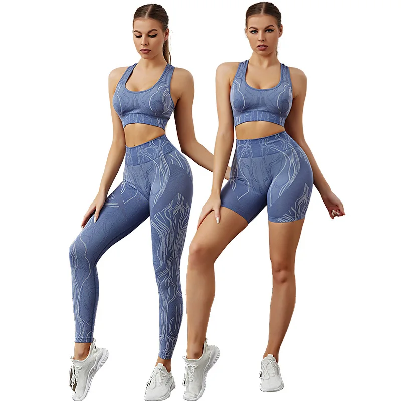 

2 Piece Sets Seamless Women Yoga Set Shorts Workout Gym Clothes Fitness Long Sleeve Crop Top High Waist Leggings Sports Suit