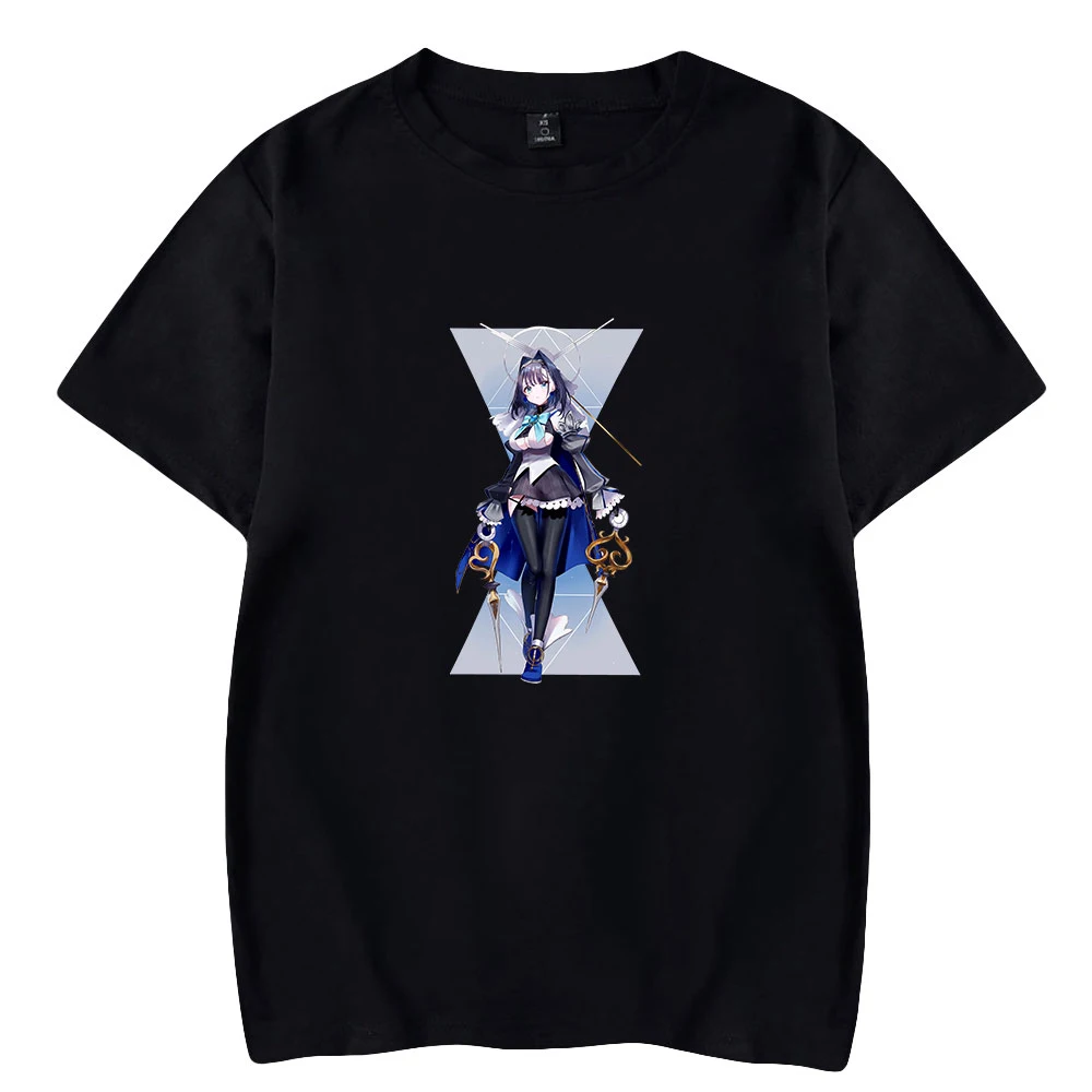 

Ouro Kronii summer letter pattern printing T-shirt short-sleeved loose casual all-match T-shirts