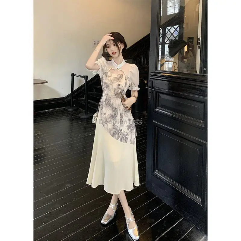 Женское Повседневное платье-Ципао Элегантное повседневное платье в китайском