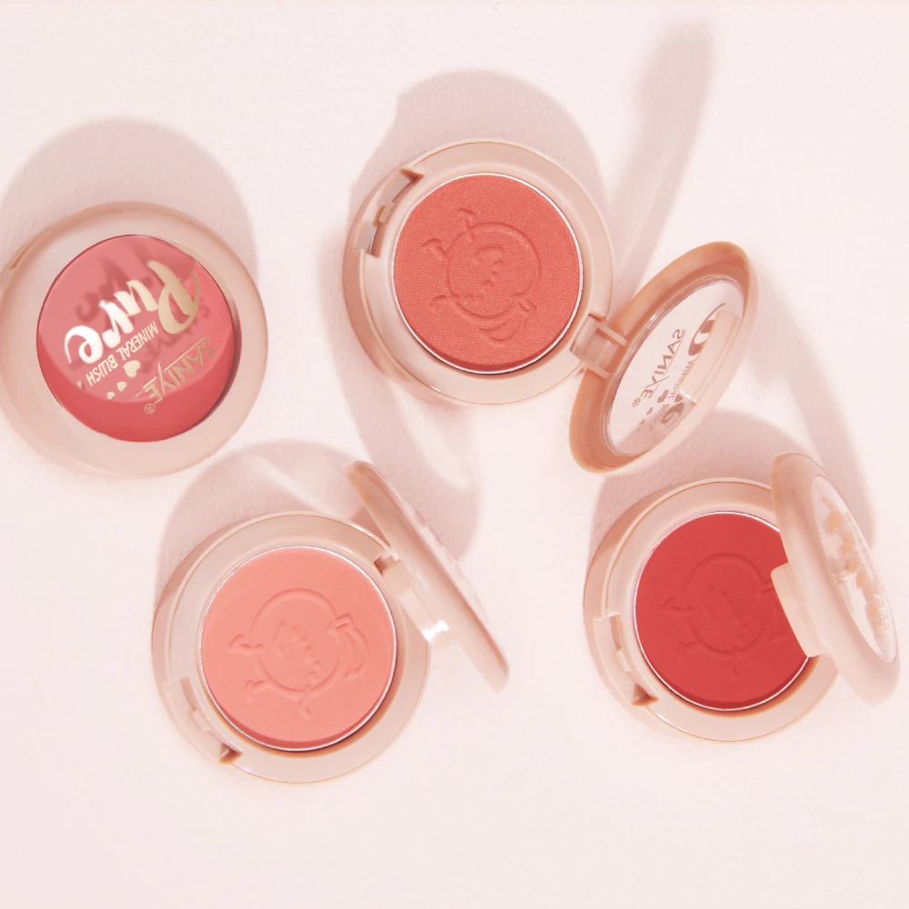 Румяна для девочек персиковый крем макияж румяна палитра контурные щек