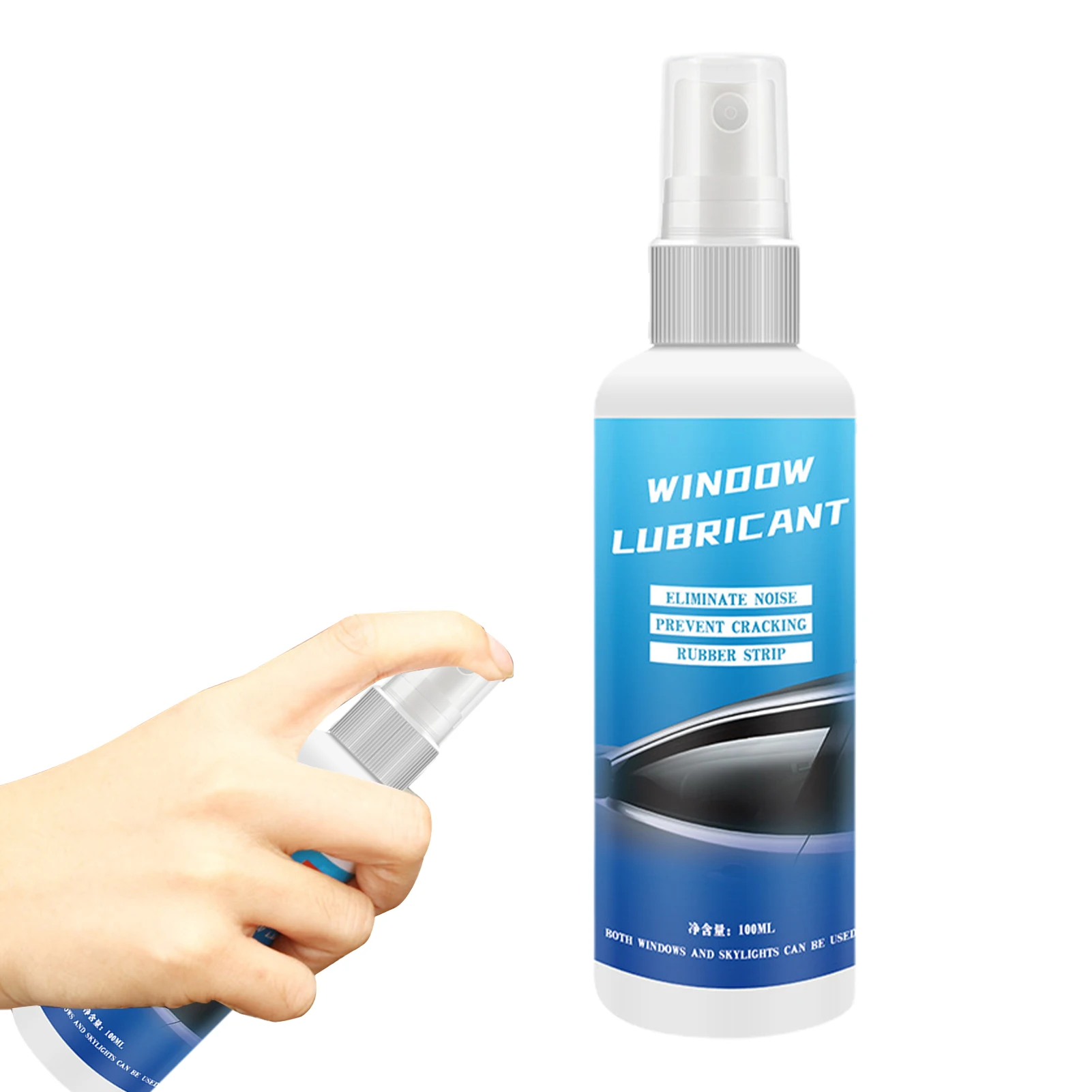 

Silicone Spray Lubricant 100ml Rubber Door Strip Softening Lubricant Multi Surface Spray Lubricant to Eliminate Noise Prevent Ad