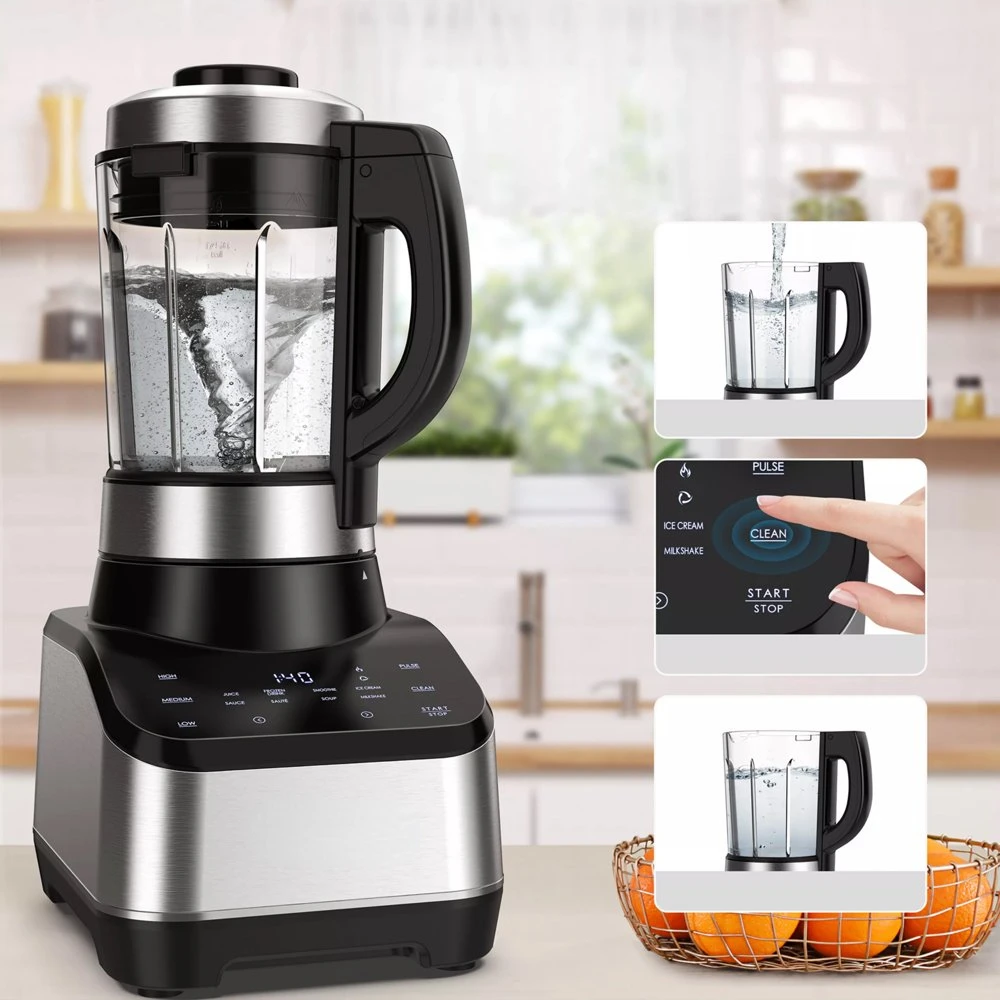 

Free shipping Ounce 1000 Watts High Speed Cooking Blender in Stainless Steel with Glass Jar