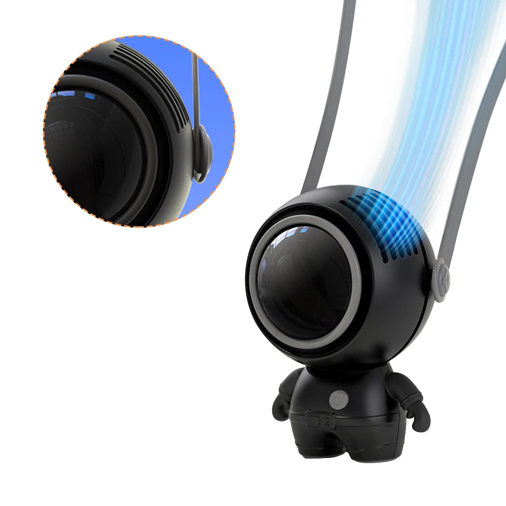 

Астронавт в форме ожерелья веер портативный подвесной шейный веер ручной безлопастный Мини Персональный веер для наружного путешествия ке...