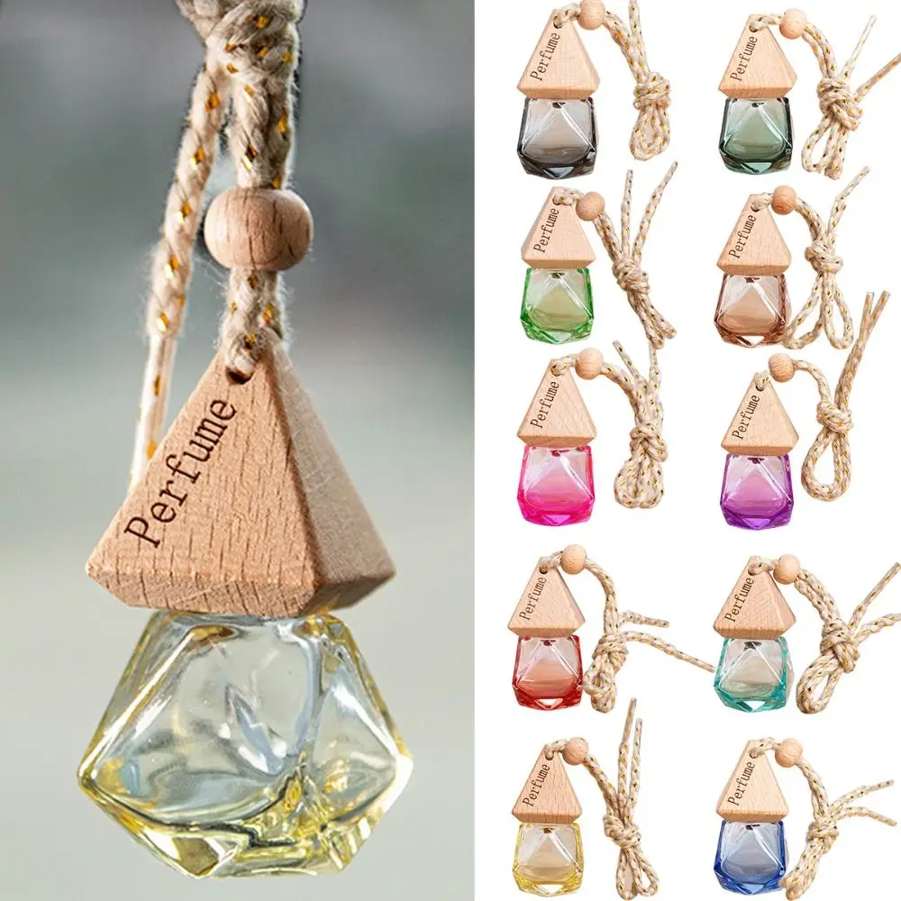 

Mini Car Diffuser Bottle Refillable Hanging Ornament Hanging Car Perfume Bottle 8ml Scent Perfume Bottles
