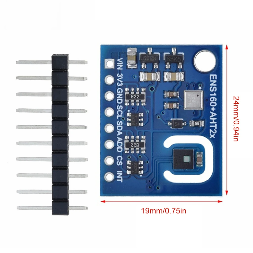 Датчик температуры и влажности ENS160 + AHT21 модуль датчика I2C для электронных