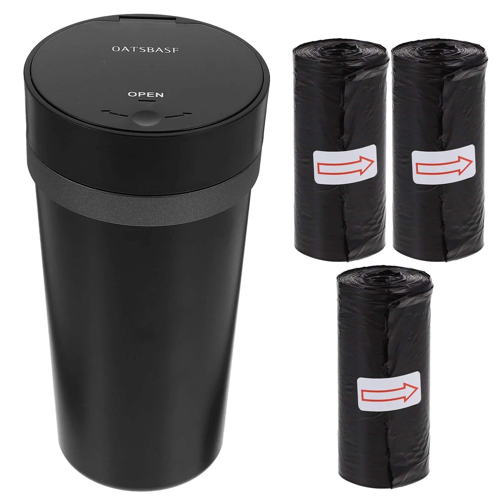 

Container Auto Trash Can Car Bin Door Lid Accessories Containers Organization Cup Holder Accesories