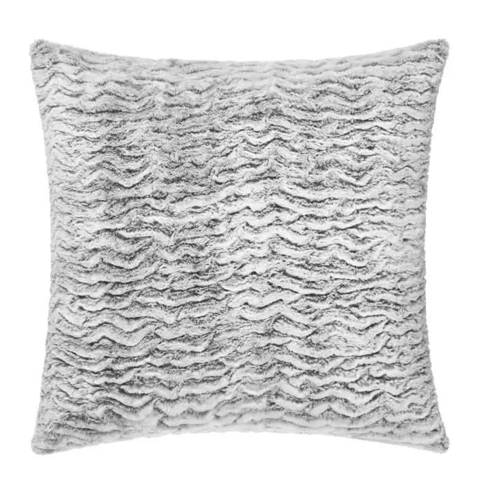 

Texture Faux Wavy Pillow, 22 x 22, Grey, Square, 1 Piece