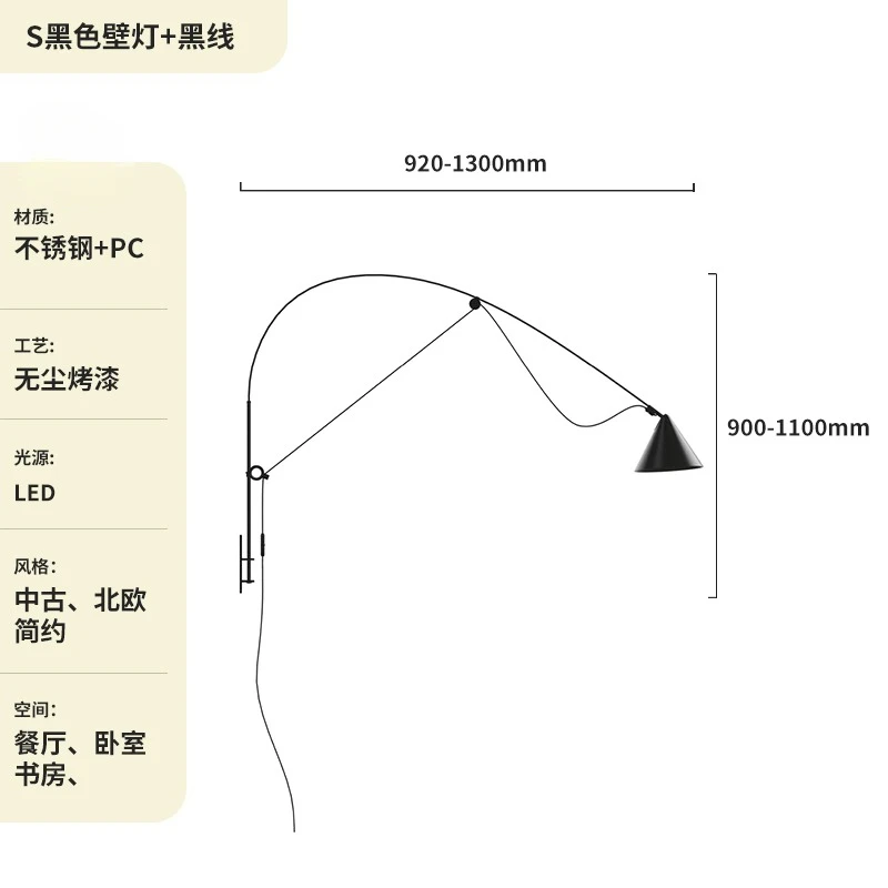 

Настенный светильник FANZHI из нержавеющей стали