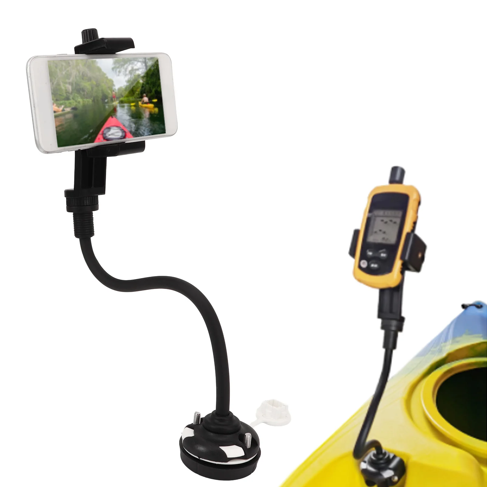 Phone Mount Holder 360 Degree Rotatable Universal Flexible Long Arm Canoe Phone Bracket For Boat