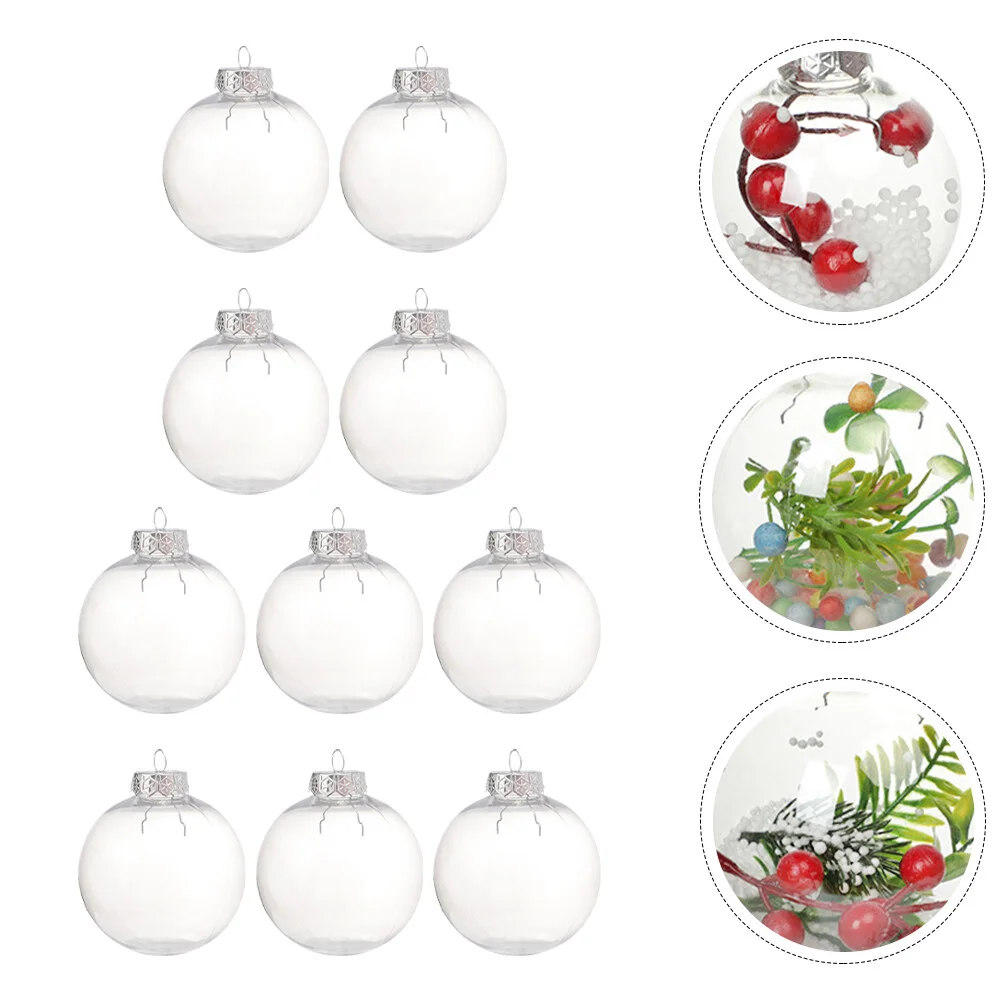 

Transparent Ball Xmas Ornament Balls Festival Supply Decor Christmas Tree Decorations Gift Delicate
