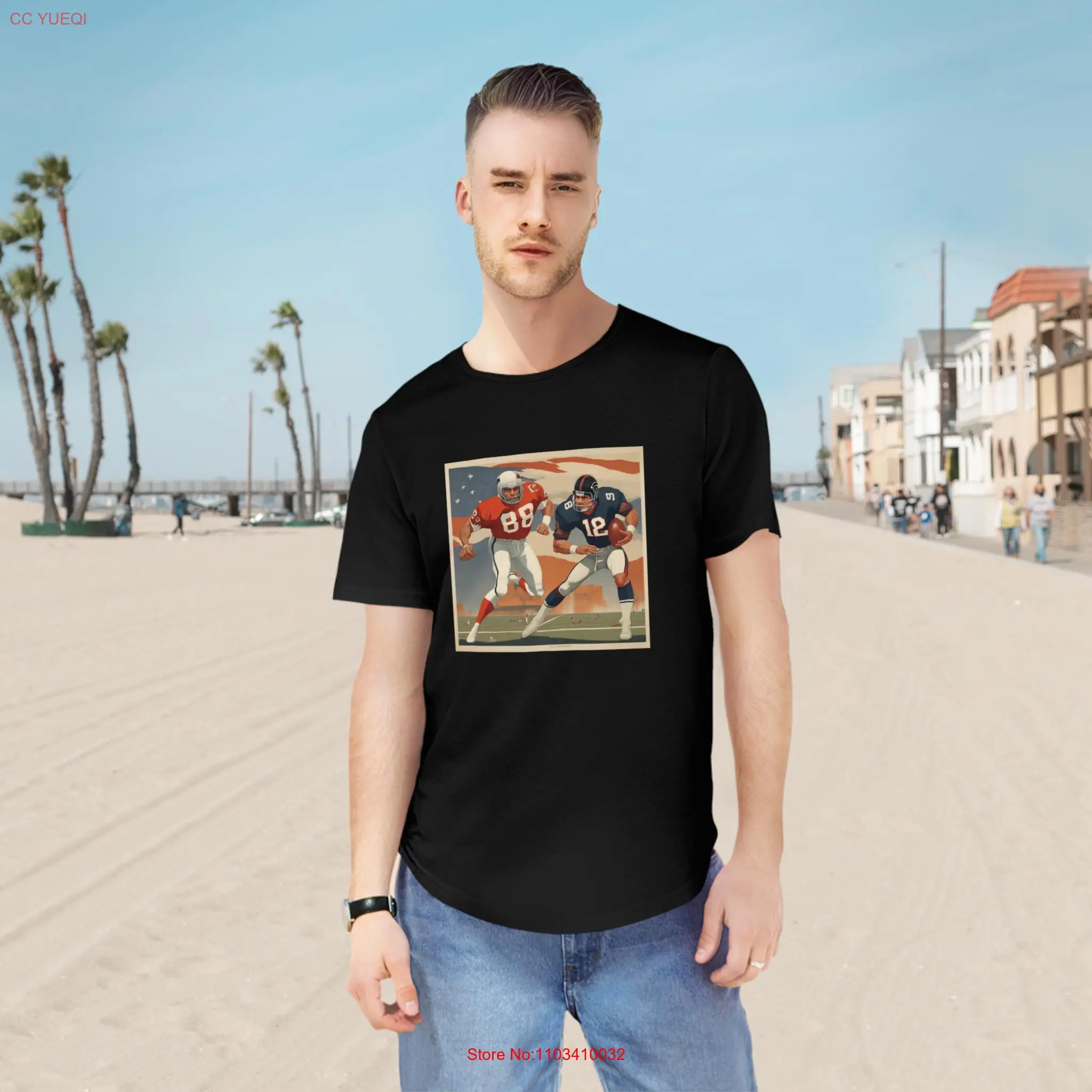 Модная мужская футболка с изогнутым подолом уличная одежда из 100% хлопка топ