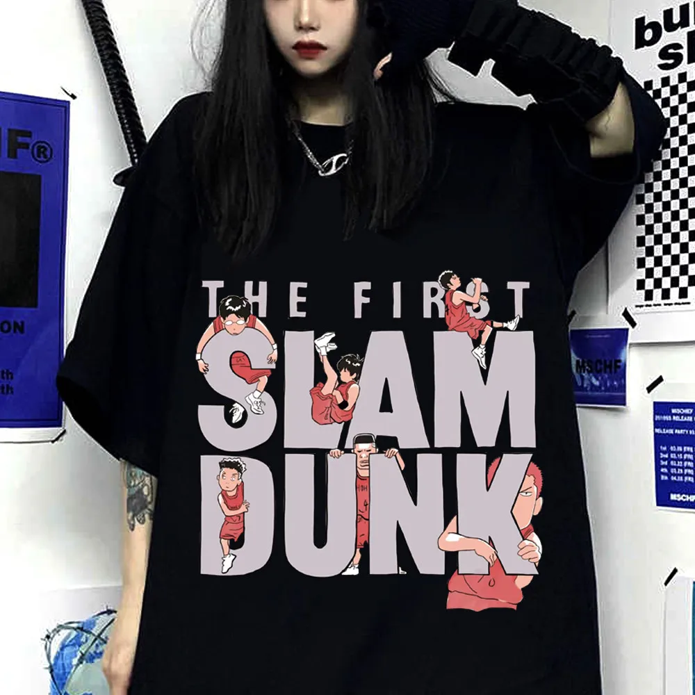 

Sakuragi Hanamichi Akagi Takenori Ryota Miyagi Hisashi Mitsui Kaede Rukawa T-Shirt Anime Slam Dunk Unisex Short Sleeve 6XL