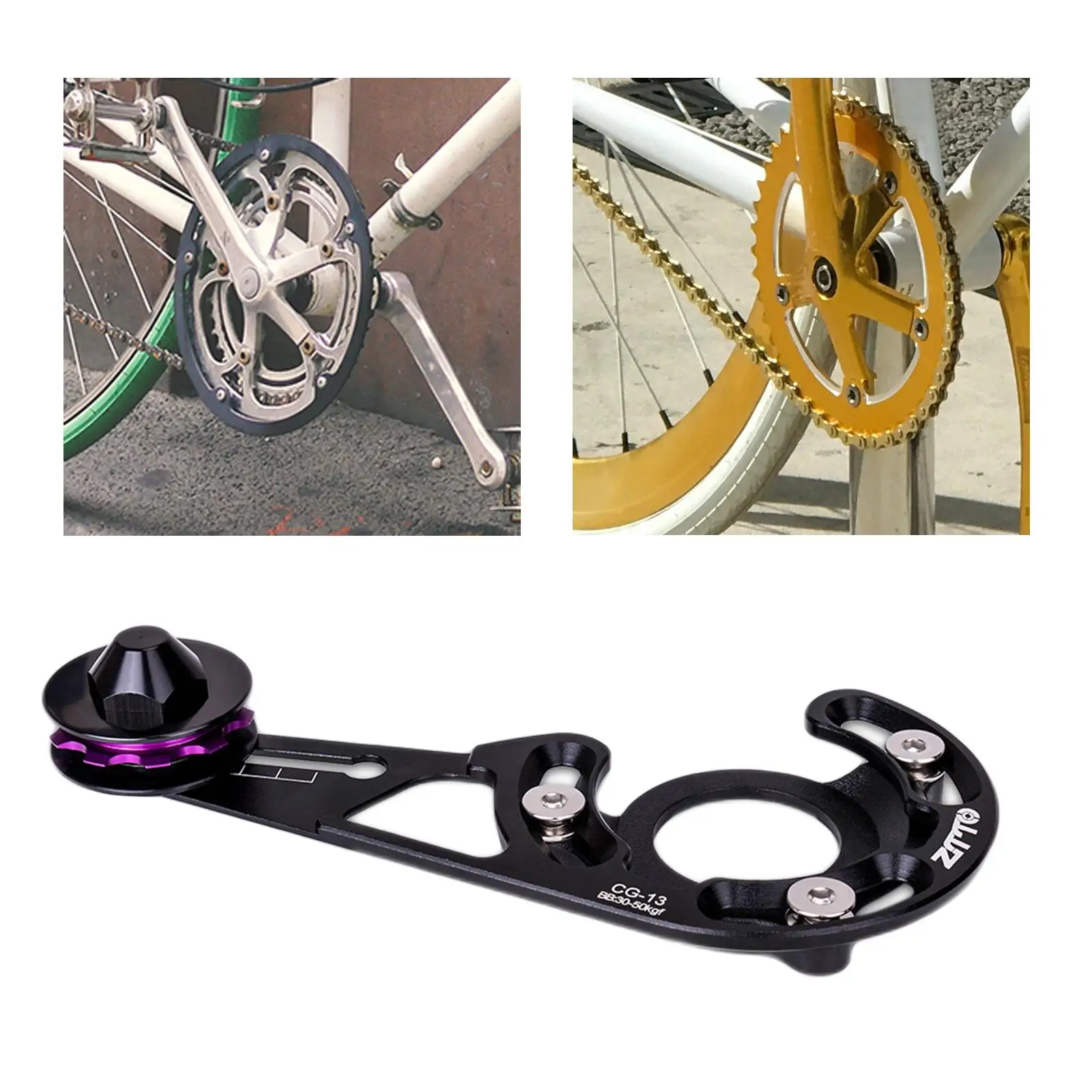 

MTB Chain Chainring Guard Perfect Bicycle Road Bike Mountain Bike (BB Mount, Black)