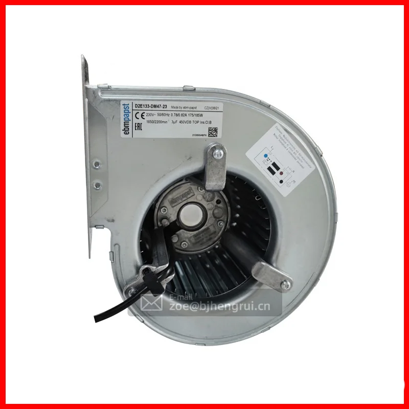 Ebmpapst D2E133-DM47-23 133 мм, 230 В переменного тока, 175 Вт, а, прямоугольный Центробежный Вентилятор охлаждения с двойным входом шкафа