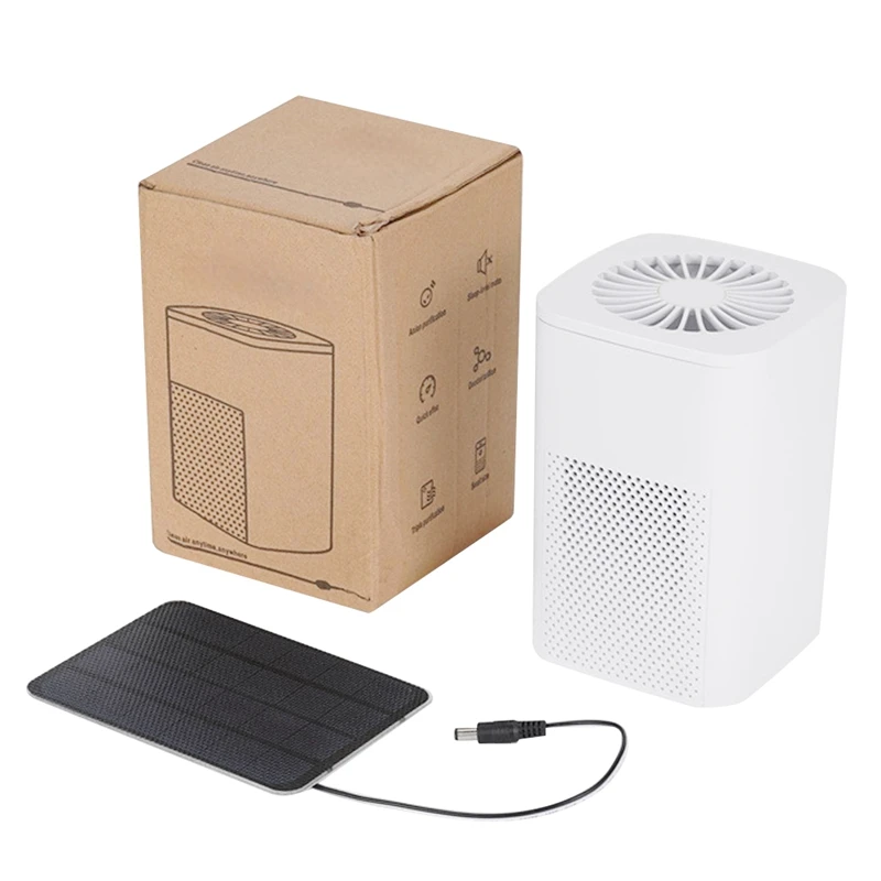 

Solar Powered Cool Air Purifier For Car, Shed, Pet Houses, Outside,Outdoor No Battery