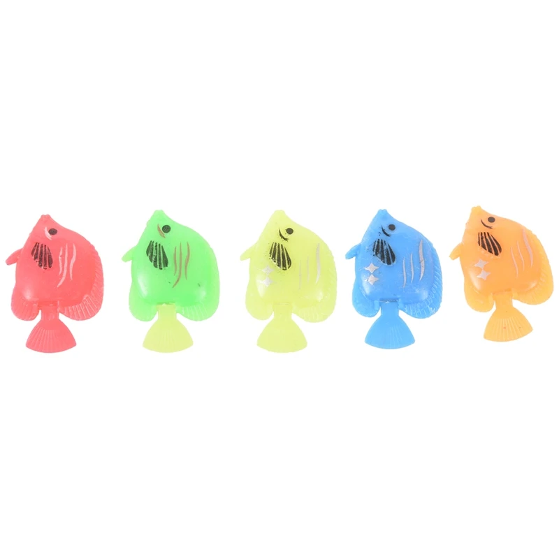 

10 Pcs Plastic Small Fake Fish For Aquarium Decoration