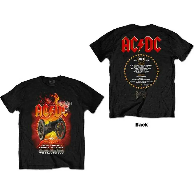

AC&DC For Those About to Rock 40th T-Shirt Merchandise MLXL-NEW-