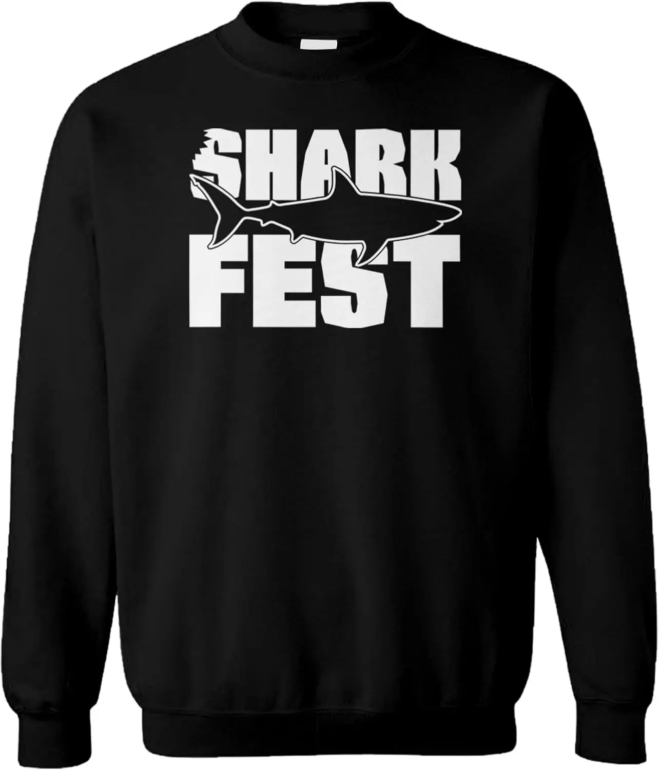 Толстовка унисекс с круглым вырезом Tcombo Shark Fest - Favorite Animal Tiger