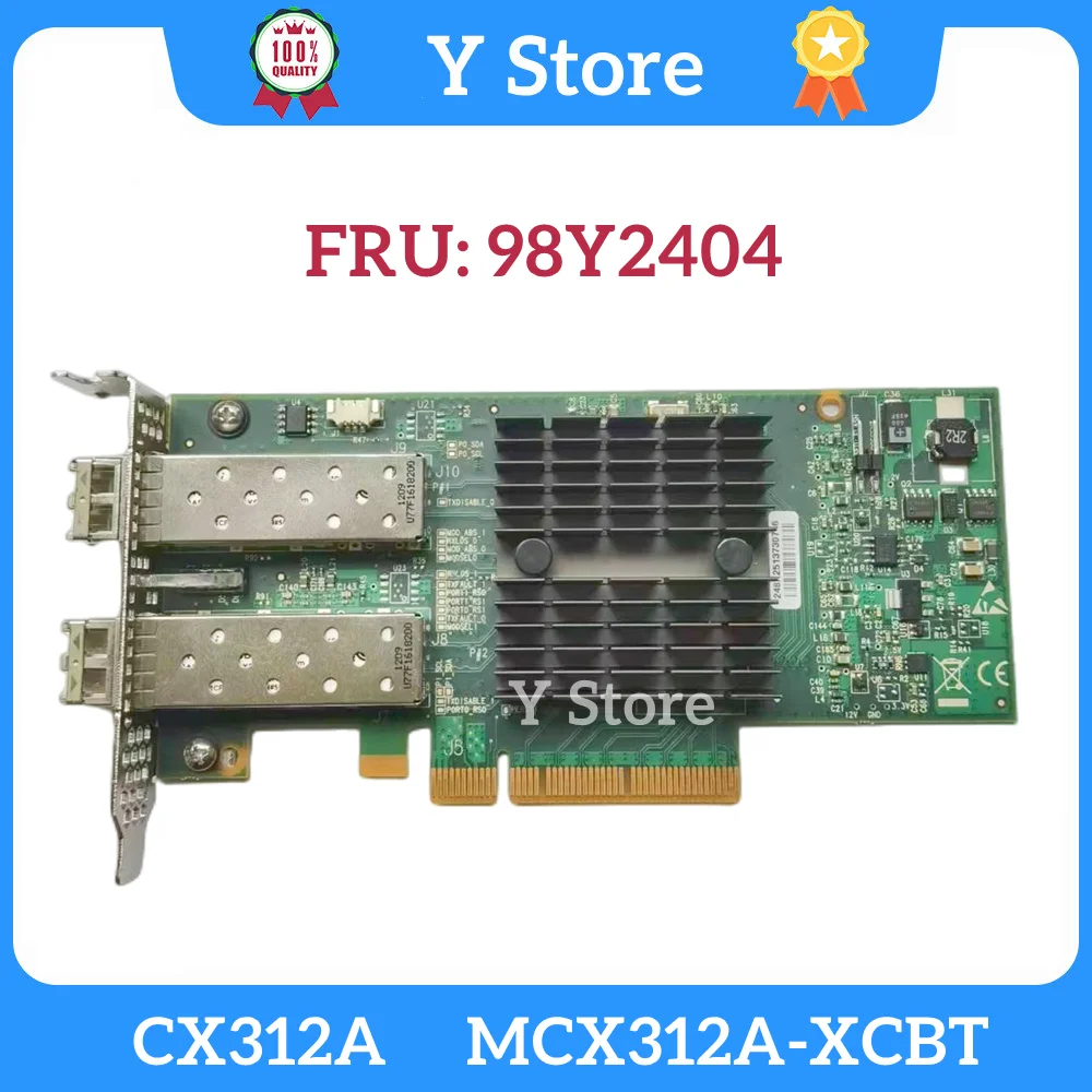 

Y Store For IBM Mellanox CX312A MCX312A-XCBT 98Y2404 10G Dual-port Ten Gigabit Optical Fiber Network Adapter Fast Ship