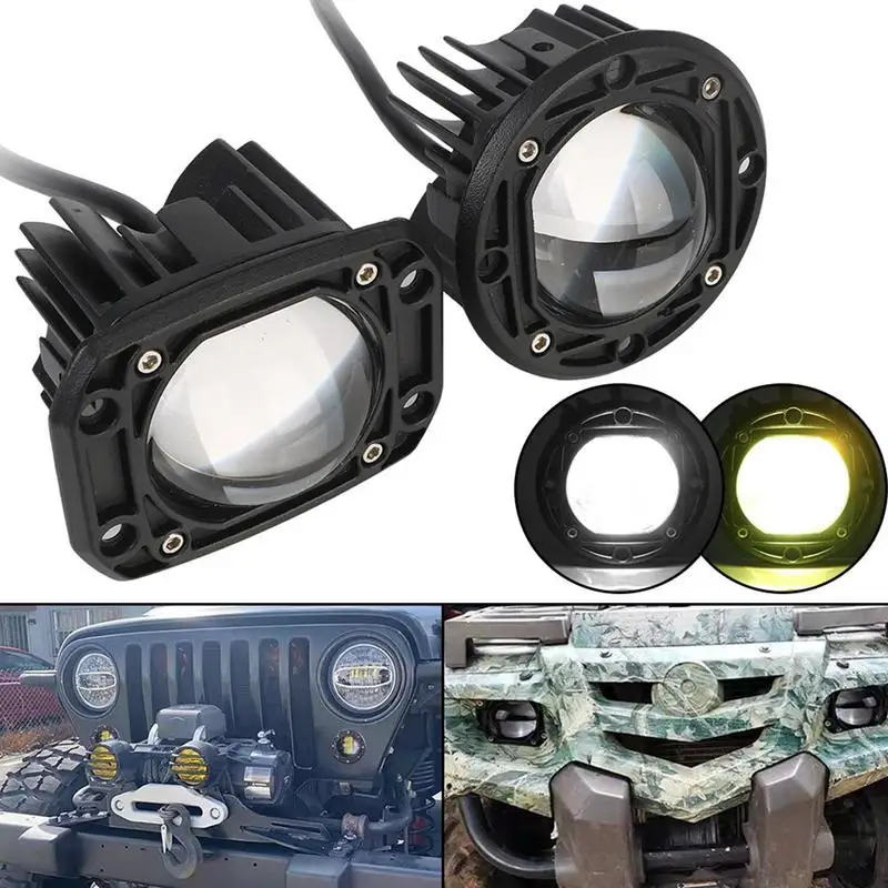

Car Front Bumper Fog Lights Universal LED Off Road Lights Waterproof 30W Driving Fog Light Aluminum Shell Light Car Accesories