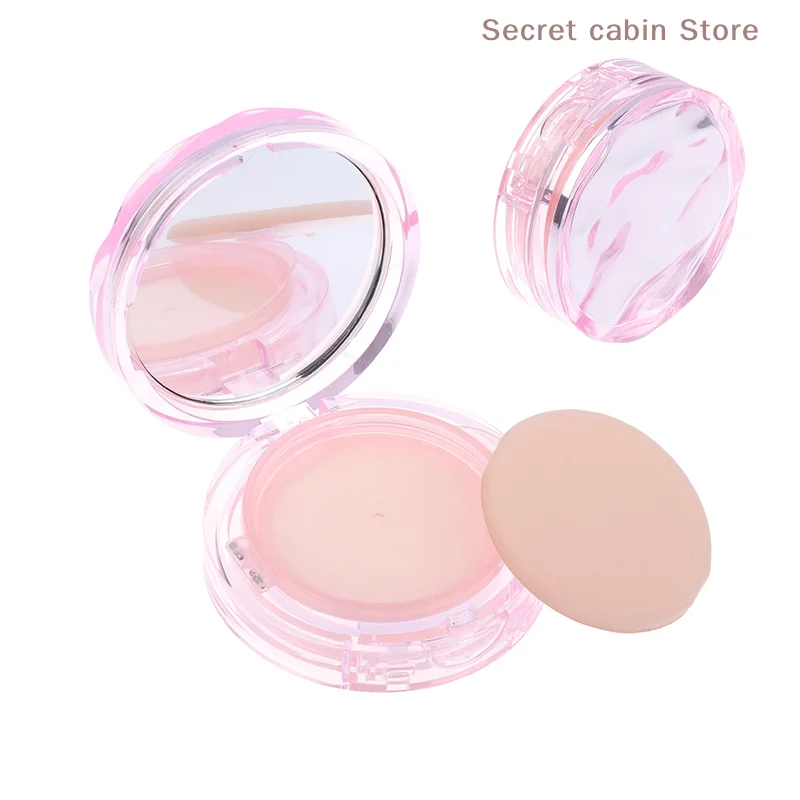 Пустая пуховая коробка на воздушной подушке портативная для тонального крема