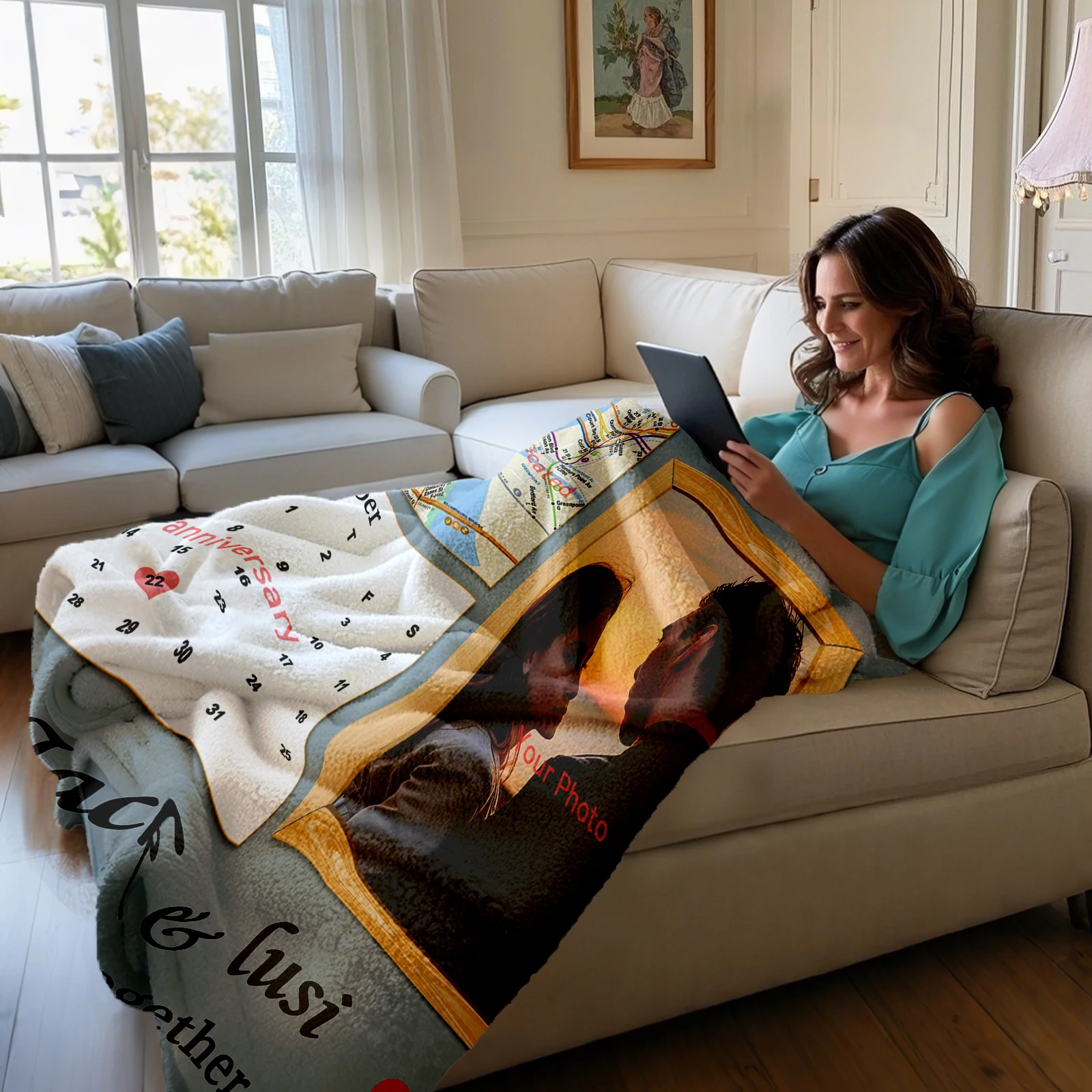 Кашемировое одеяло для двоих