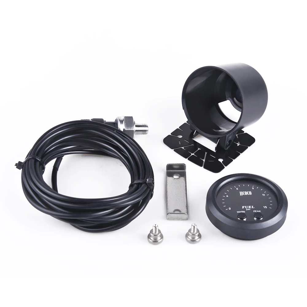 

Электронный манометр топлива 0-15 фунтов на квадратный дюйм с датчиком 1/8 NPT, красный дисплей давления топлива, цифровой ультратонкий манометр